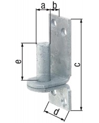 Kloben auf Platte 115x40mm