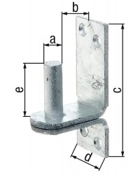 Kloben auf Platte 100x35mm