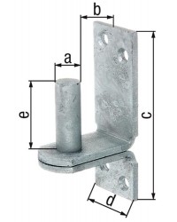 Kloben auf Platte 113x40mm