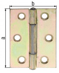 Scharnier, 51x37x1mm