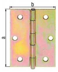 Scharnier, 80x58x1,5mm