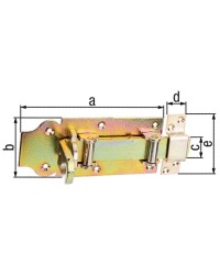 Rollen- Schlossriegel mit Schlaufe 180mm