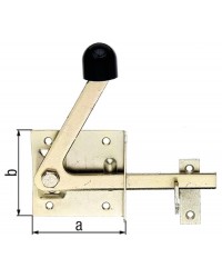 Gartentorfalle 80x80mm, gelb verzinkt