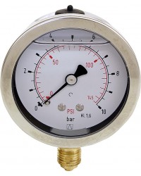 Glyz. Manometer 0-6bar 63mm G 1/4