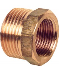 Rotguß-Gewindefitting Reduzierstück 3/4"x1/2"