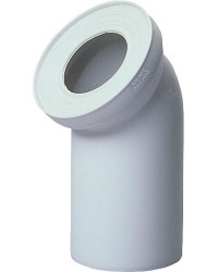 WC- Anschlußstück DN100/45°, weiß