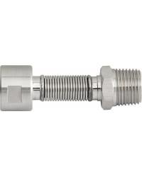 Edelstahlflexwellrohr ausziehbar DN15 (1/2") 