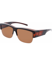 Sonnenbrille Matt Transp. Brown inklusive Case & Padded Puch