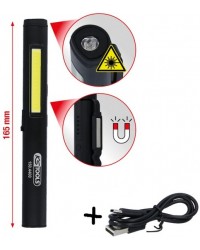 LED COB Stripe Inspektionslampe 350 Lumen mit UV-Spot LED und Laserpointer