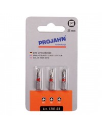 1/4" markierter Bit Phillips Nr 2. 3er Pack L25 mm 