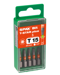 Spax Bit T-Star Plus T15 25mm S 5 Stück