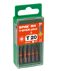 Spax Bit T-Star Plus T20 25mm S 5 Stück