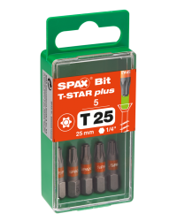 Spax Bit T-Star Plus T25 25mm S 5 Stück