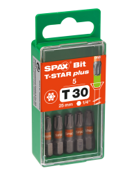 Spax Bit T-Star Plus T30 25mm S 5 Stück