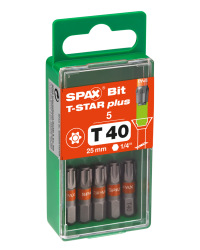 Spax Bit T-Star Plus T40 25mm S 5 Stück