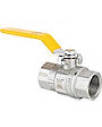 Gas - Kugelhähne 3/4" DN 20 Pressmessing vernickelt