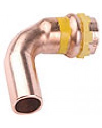 Kupfer Pressfitting Gas V-Kontur Bogen 90° I/A, Ø 18 mm, PG 5001 Gas
