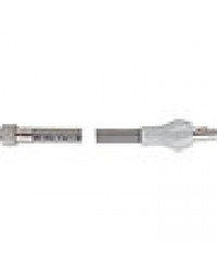 Sicherheits-Gassteckschlauch 750mm DN 12 RP 1/2 edelstahl/ PVC, EN 14800