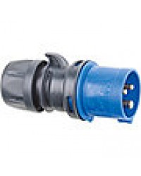 CEE-Stecker 230 V blau/grau, Schraubklemmen
