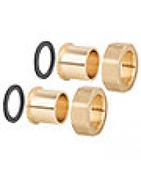 Lötanschluß-Verschraubung 1"x 22mm mit je 2 Überwurfmuttern, Löttüllen und Dichtringen