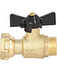 Messing-Kugelhahn DN20(3/4“)AG x DN20(3/4“) ÜWM, mit Flügelgriff