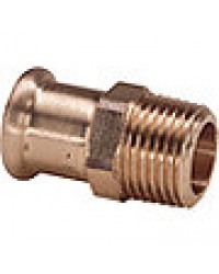 Rotguss Pressfitting M-Kontur Übergangsstück i/a 22x1" AG Typ 6243g