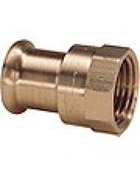 Rotguss Pressfitting M-Kontur Übergangsstück i/i 22x1" IG Typ 6270g