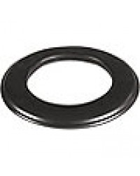 Rosette für Pellet Abgasrohr Ø 80 mm, Schwarz emailliert