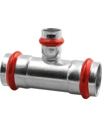 C-Stahl Pressfitting V-Kontur T-Stück reduziert 5