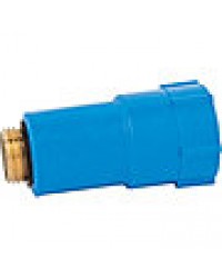 Baustopfen 1/2" mit Messinggewinde blau