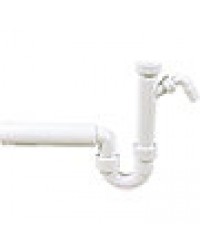 Kunststoffsiphon 11/2'' DN 50 mit Schlauchverschraubung *** ohne Rosette ***