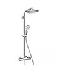 Brause-System Hansgrohe Crometta S240 Handbrause, Kopfbrause Ø 240 mm und Thermostat chrom