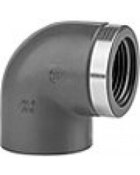 PVC-U - Klebefitting Winkel 90°, 25 mm x 3/4", einseitig zylindrisches Gewinde