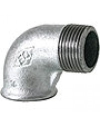 Tempergussfitting verzinkt Nr.92 Winkel I/A 90°, Ø 2 1/2"
