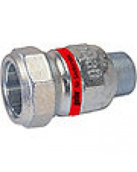 Temperguss-Klemmverbinder mit AG Wasser PN6, Typ A 11/4" Stahlrohr x 44,5mm Siederohr