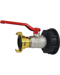 IBC Adapter mit Kugelhahn und Klauenkupplung 3/4&q