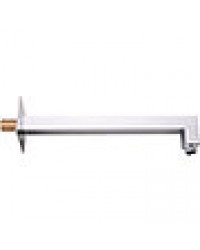 Wandanschlussrohr MS DN15 (1/2") L=400 mm Messing verchromt eckig