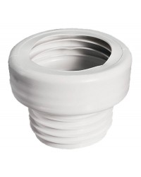 WC-Anschluss gerade Ø 100 x 100 mm Farbe: Weiß