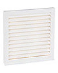 Lüftungsgitter NW100 Kunststoff weiß, mit Fliegengitter